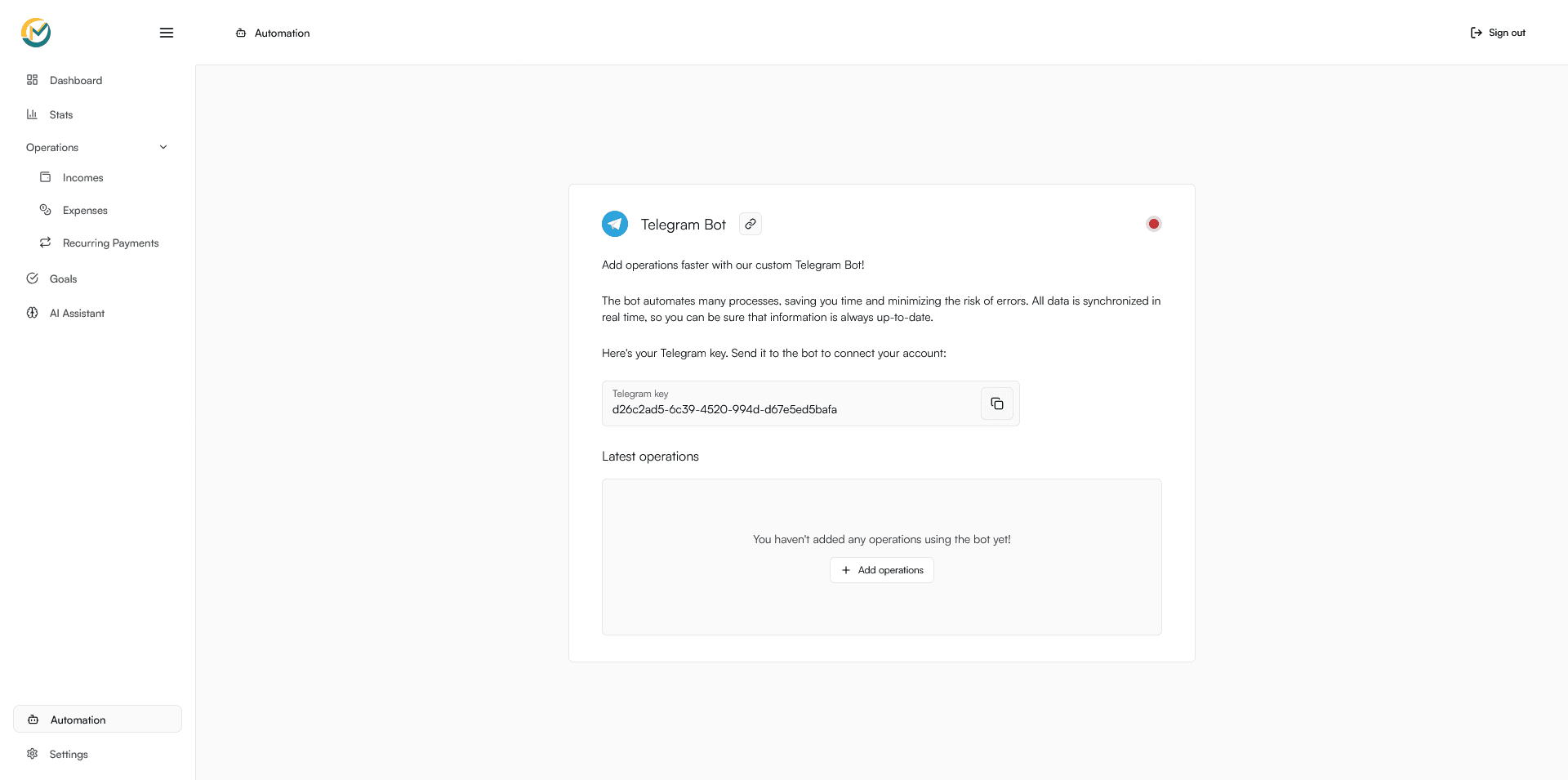Monfuse App automation interface
